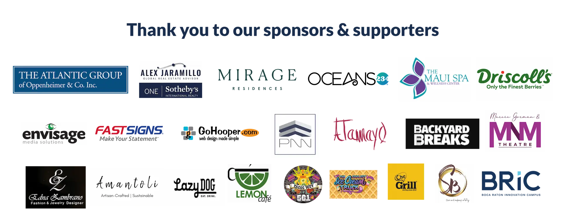 Sponsor Highlights 25 26